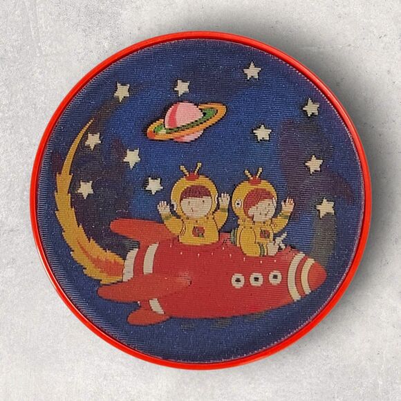 Vintage 1986 Avon Fun in Space Clip Pen Lenticular Rocket Kids Boxed Magic Toy - Picture 3 of 9